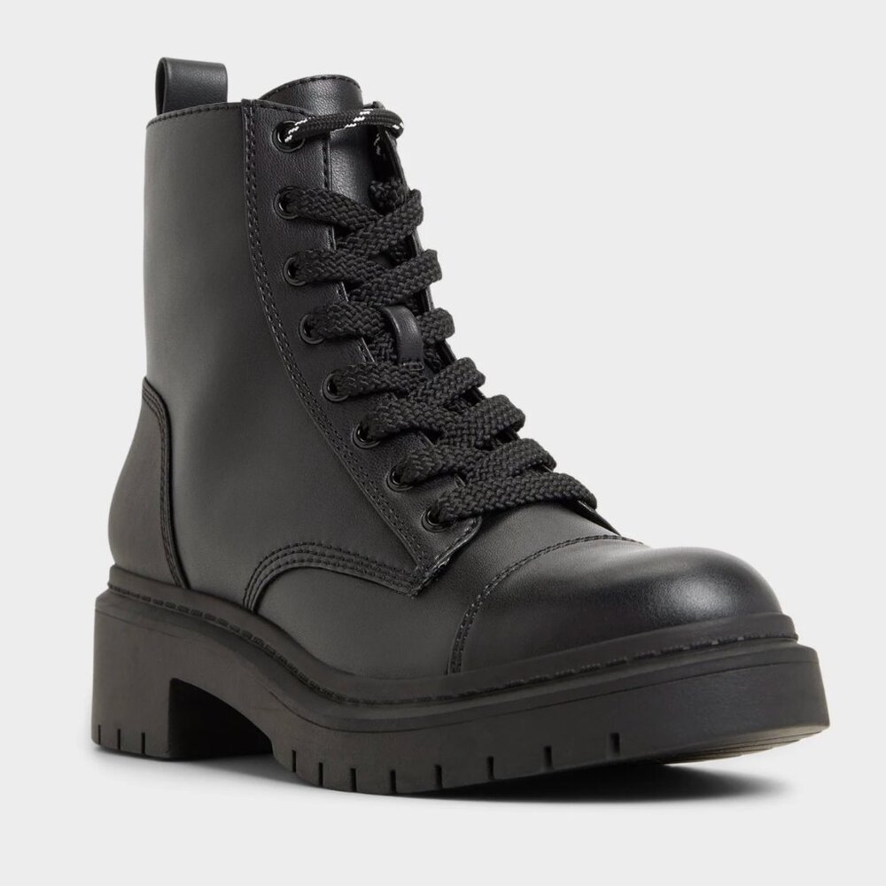 ALDO NWOT Black Combat Goer Moto Boots